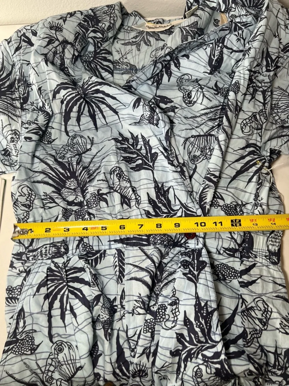 Vintage‎ NOS Diane Von Furstenberg Hawaiian print jumpsuit M